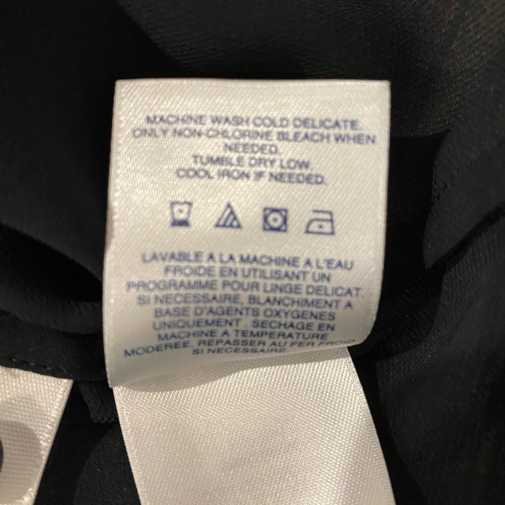 Lands’ End Black short sleeve polyester blouse (24W) - Picture 4 of 10